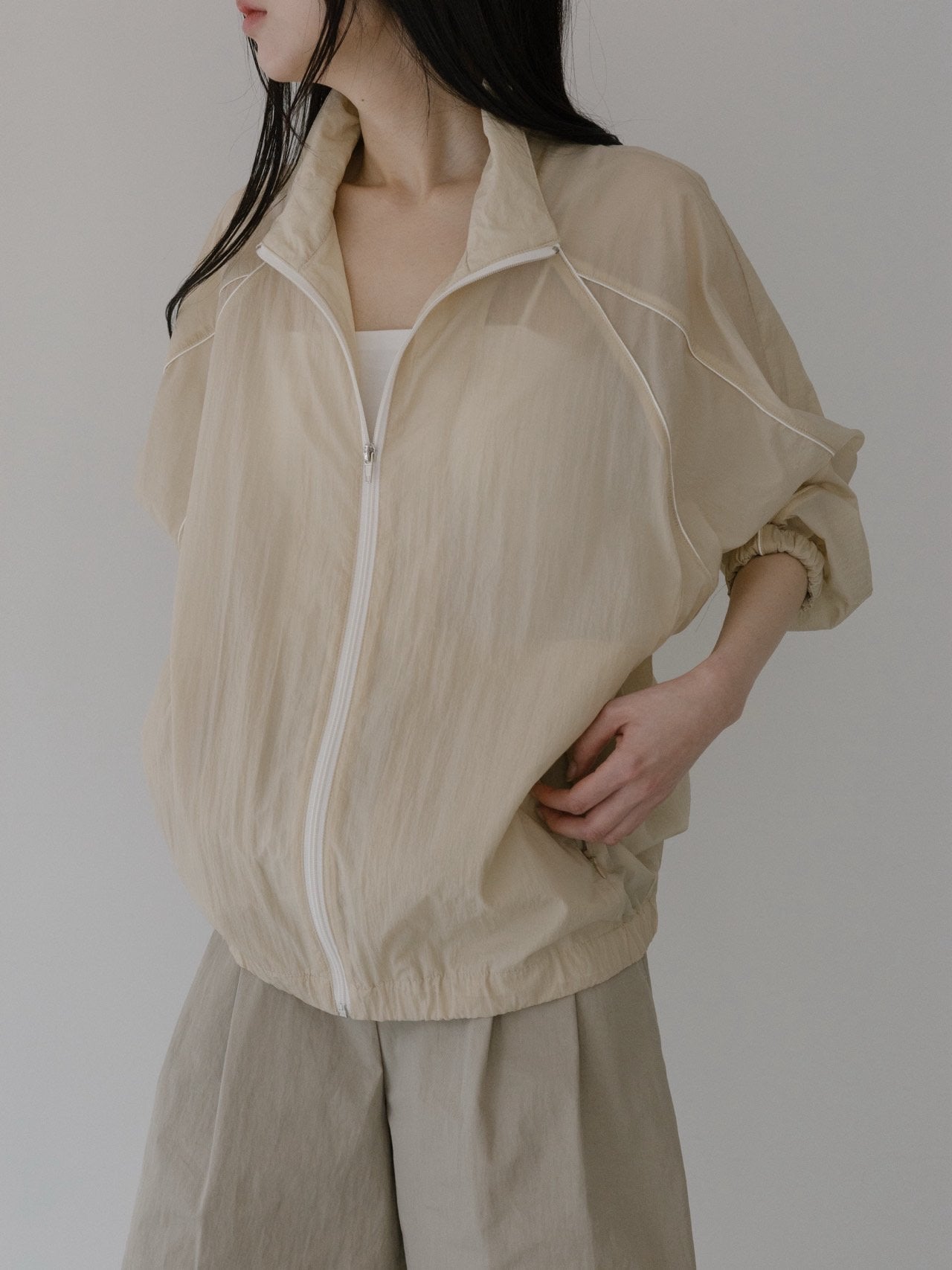 ROLAROLA★韓国人気★CHECK CROP JACKET BEIGE JK-21111 ROLAROLA☆韓国人気☆CHECK CROP JACKET BEIGE JK-21111 ジャケット