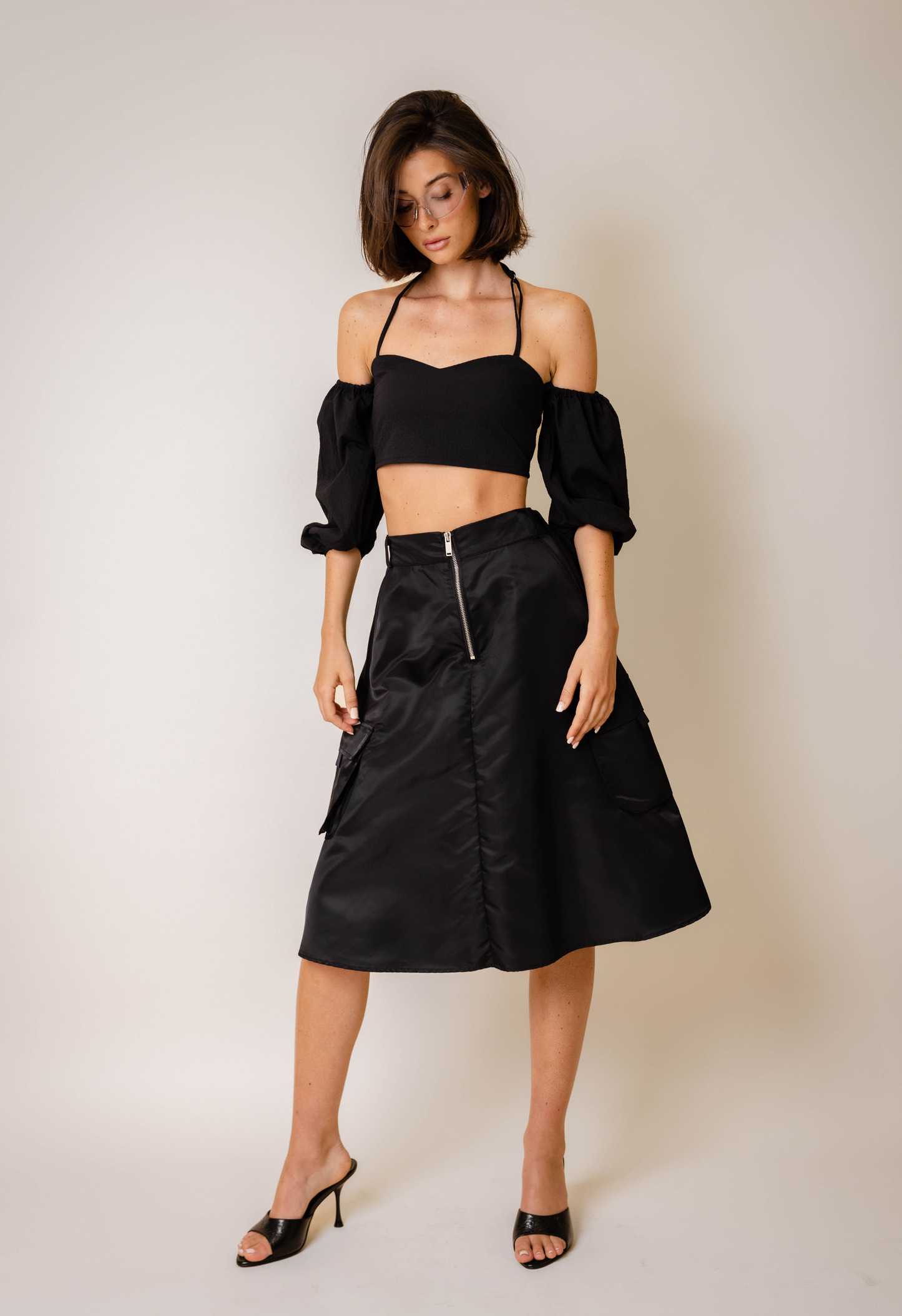Cargo Skirt in Black