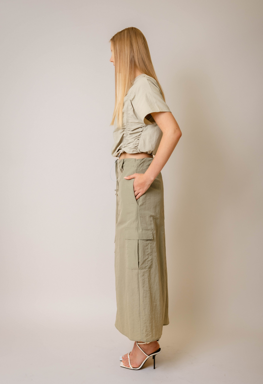 Sage Utility Skirt