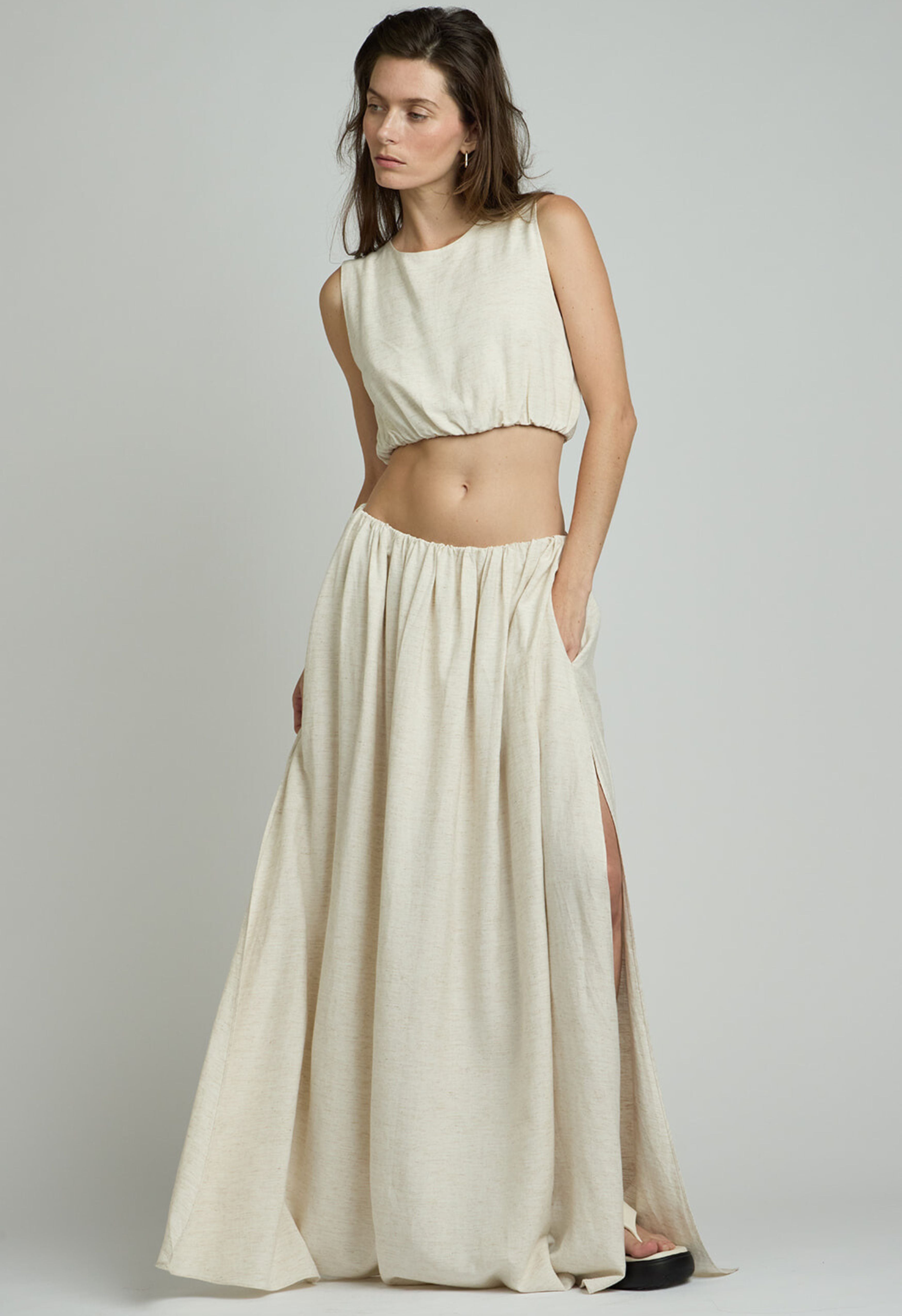 Chiara Linen Skirt The NKC Store