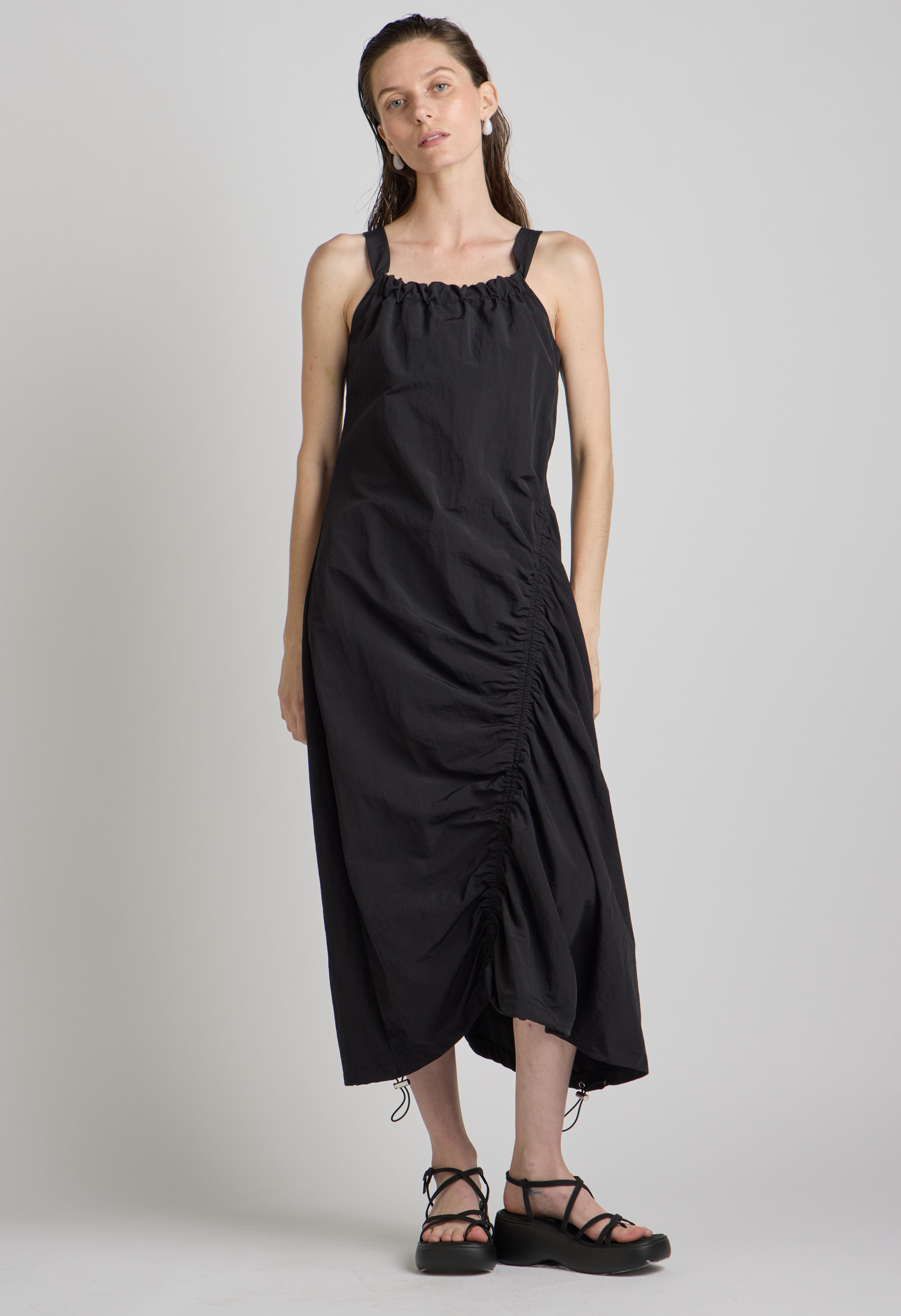 Long Parachute Dress In Black The NKC Store Long Parachute Dress In Black The NKC Store