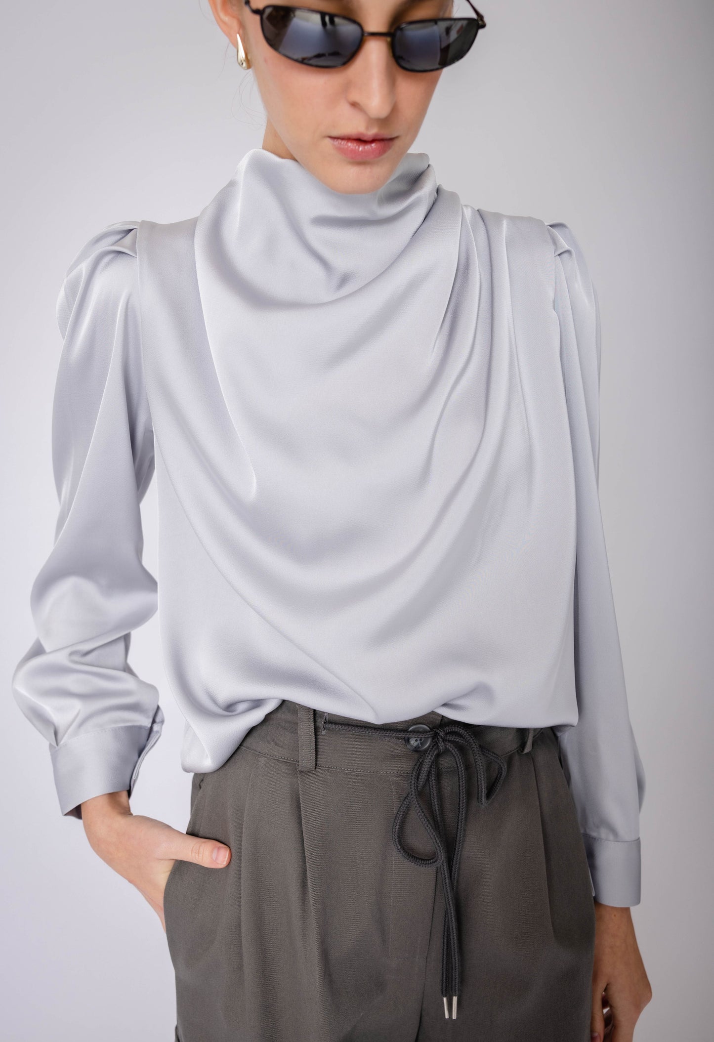 Icy High Neck Blouse