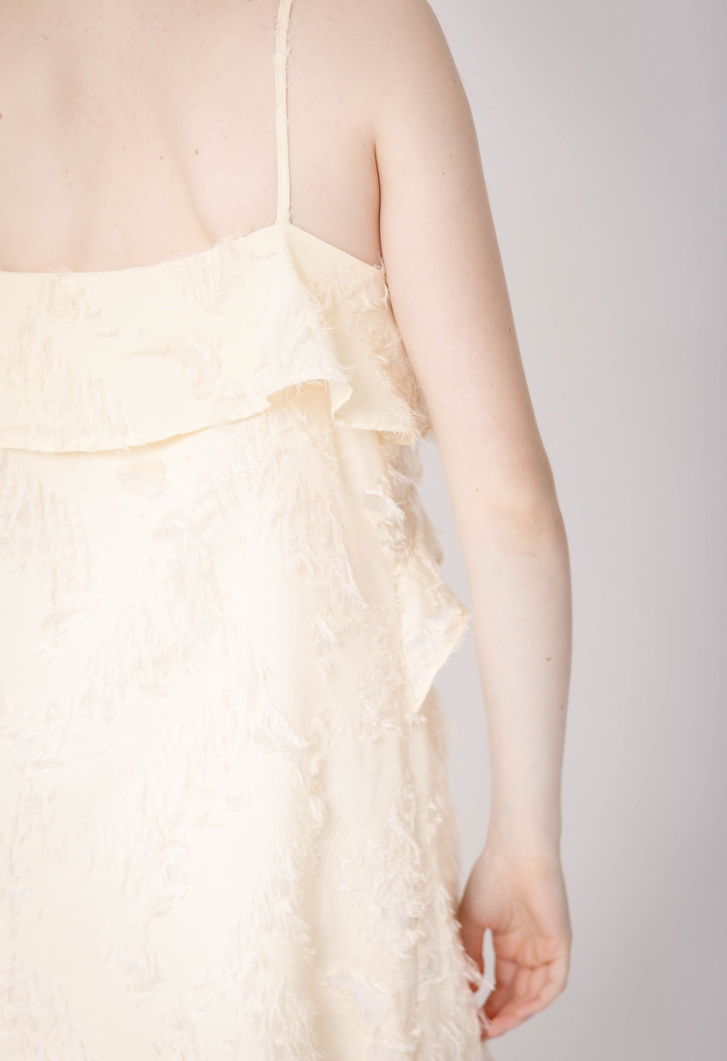 Elvina Dress in Pale Yellow