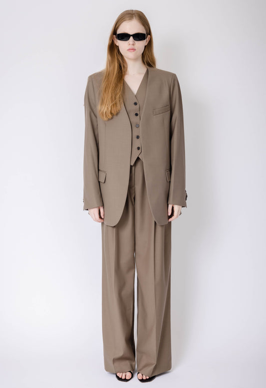 Lumin Blazer In Taupe