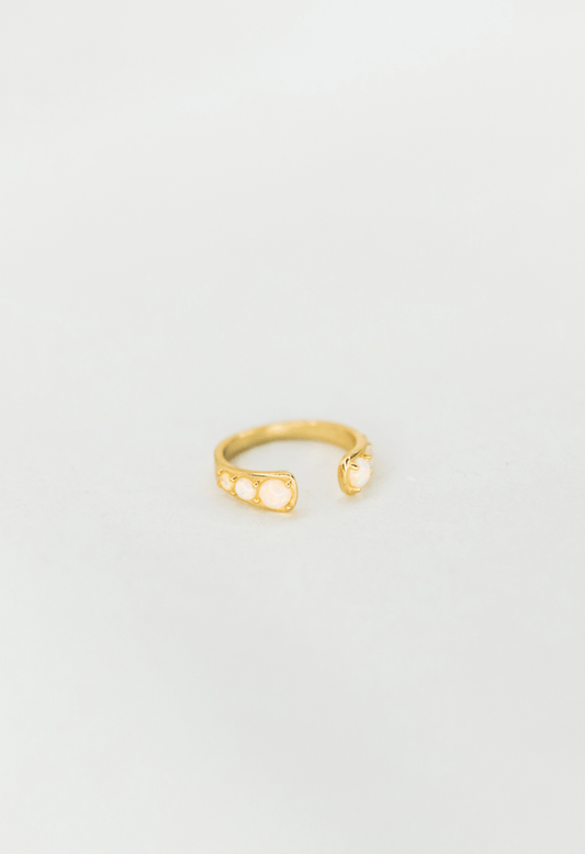 Jewelry Moonstone 14K Gold Vermeil Ring