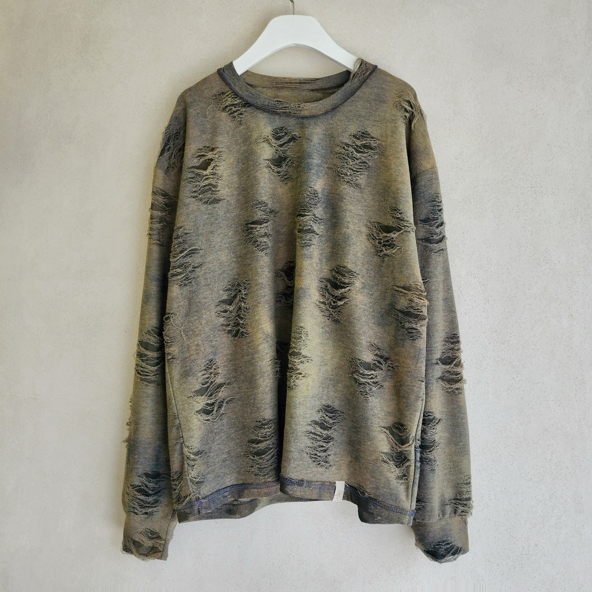 Distressed Top in Green – The NKC Store