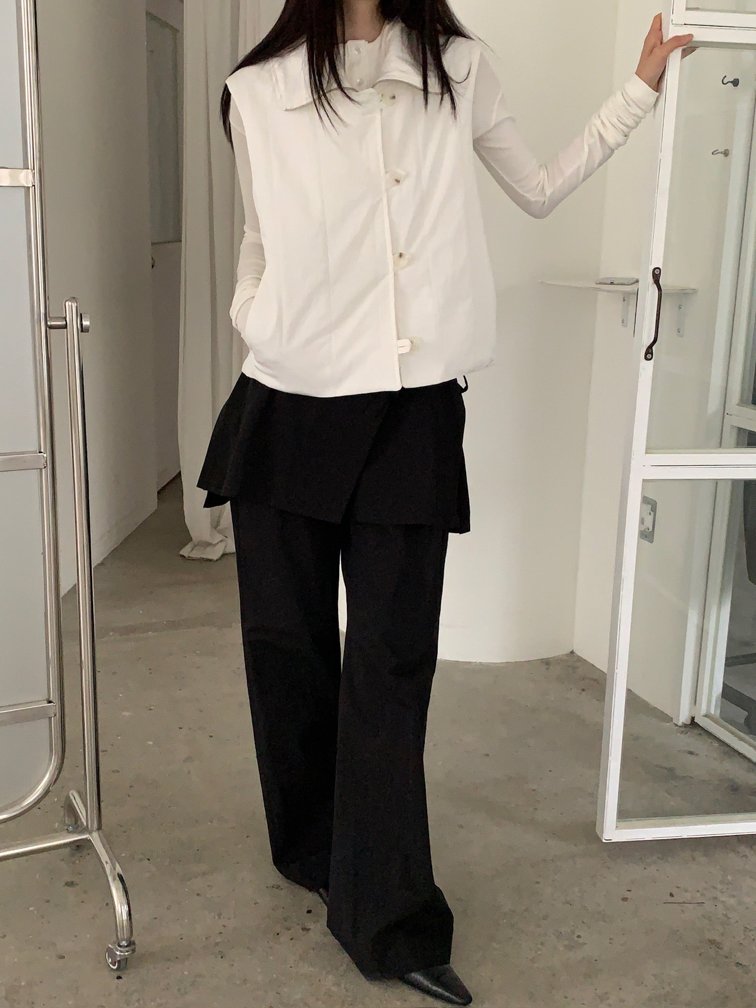 White Puffer Vest – The NKC Store