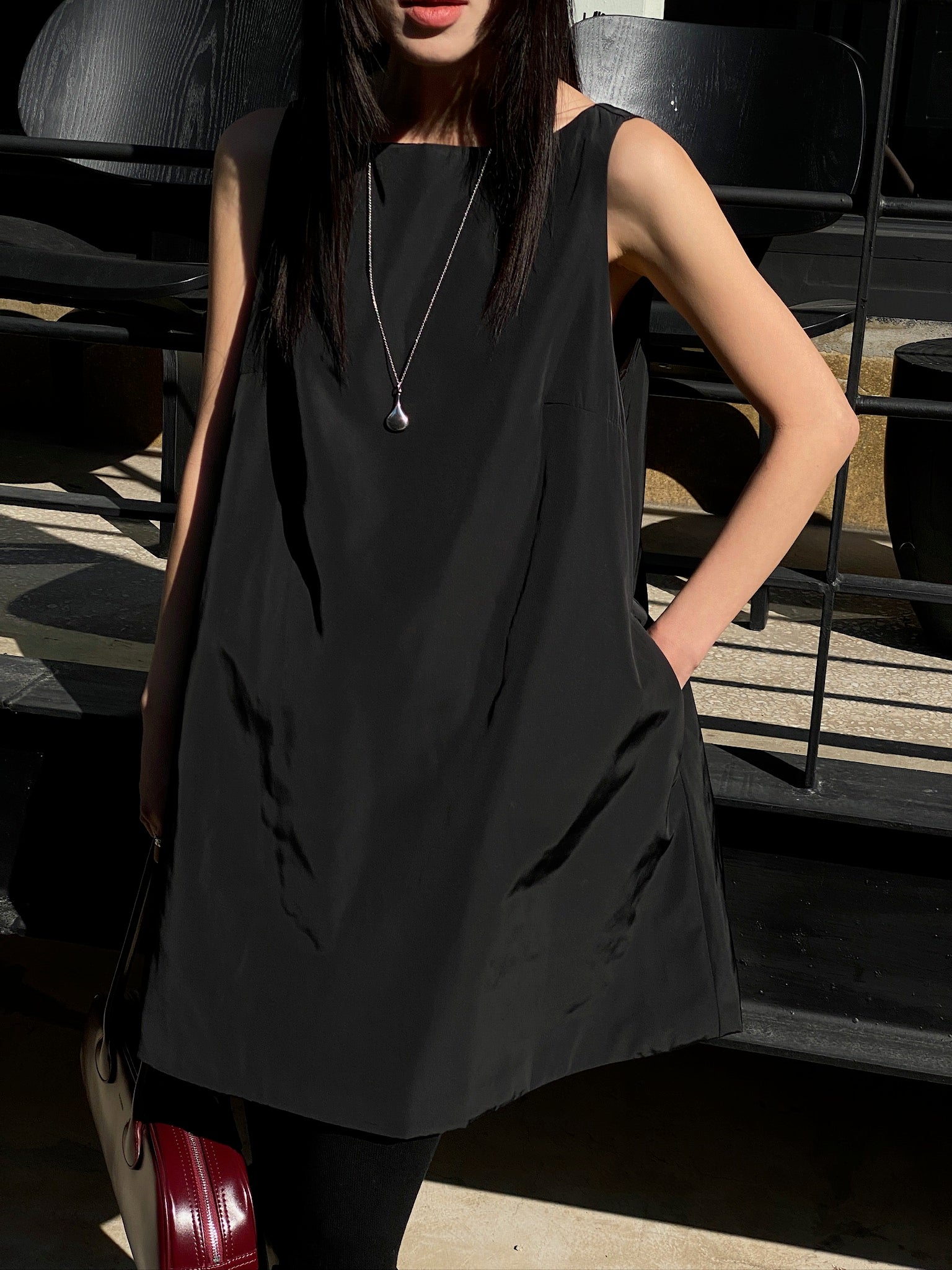 puffer mini dress Puffer Mini Dress Black
