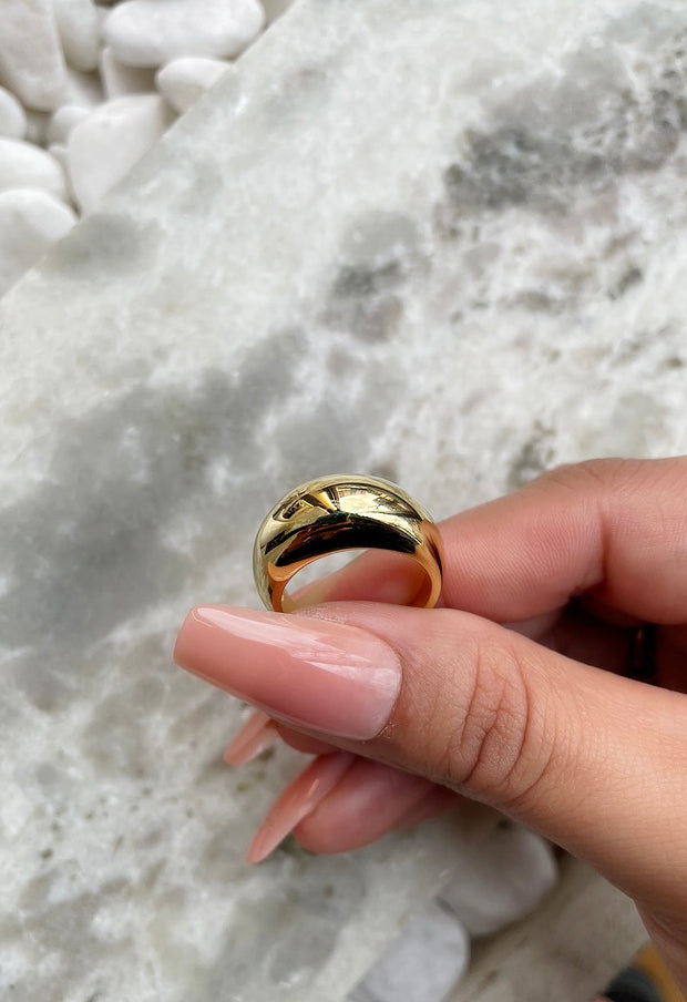 Dome 14K Gold Vermeil Ring
